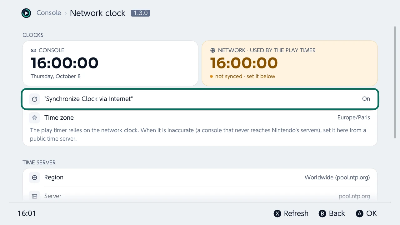 Network clock