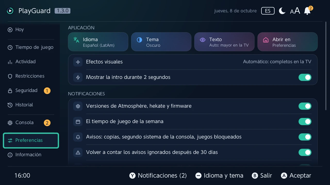 Preferencias