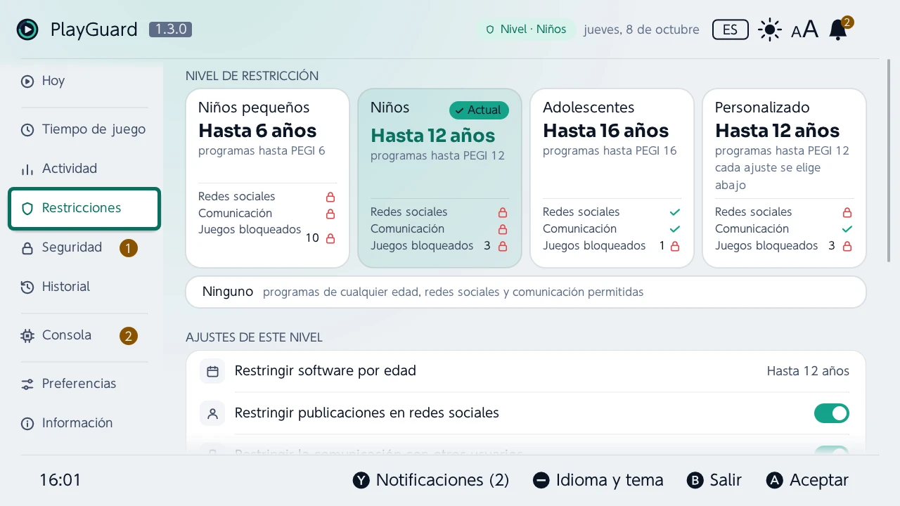Restricciones