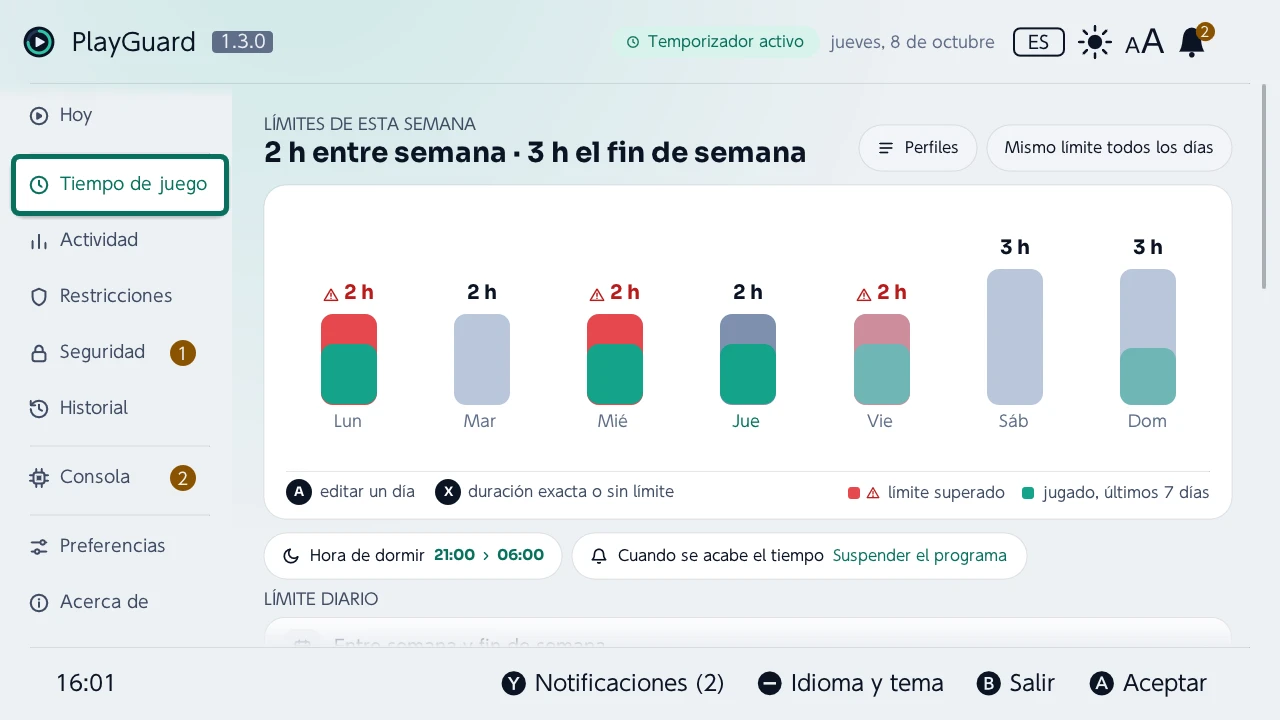 Tiempo de juego