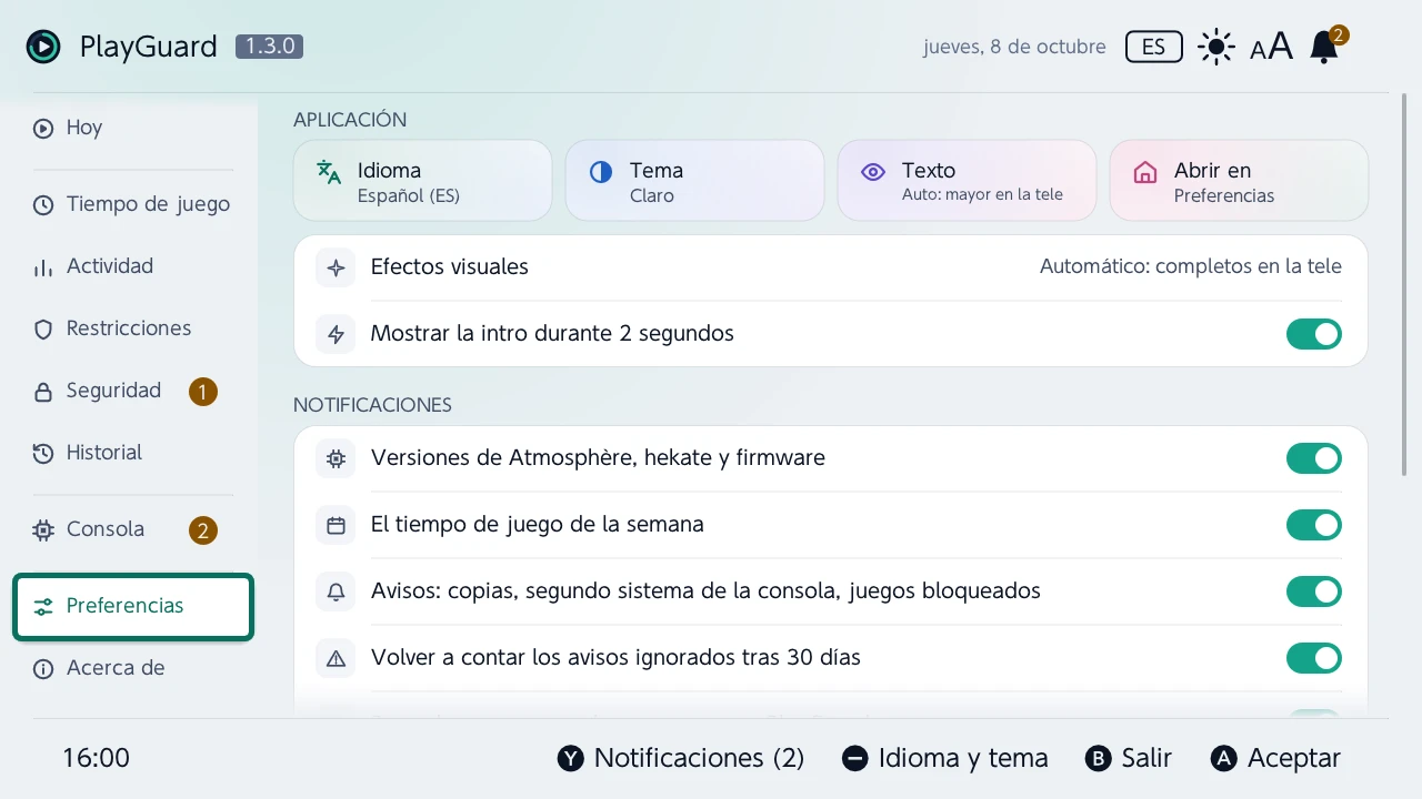 Preferencias