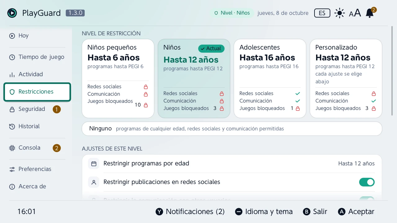 Restricciones