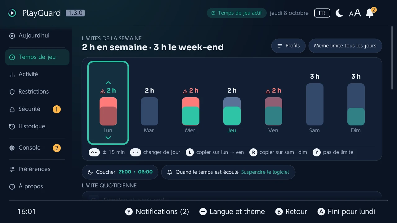 Un jour en modification