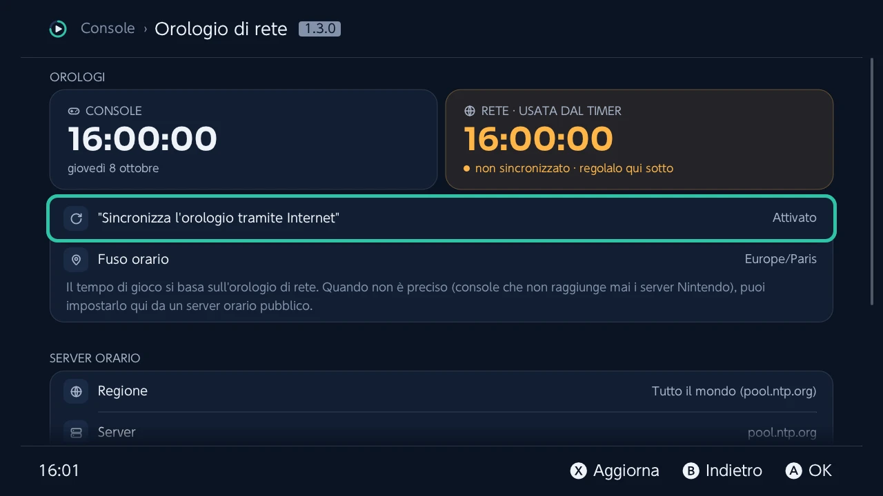 Orologio di rete