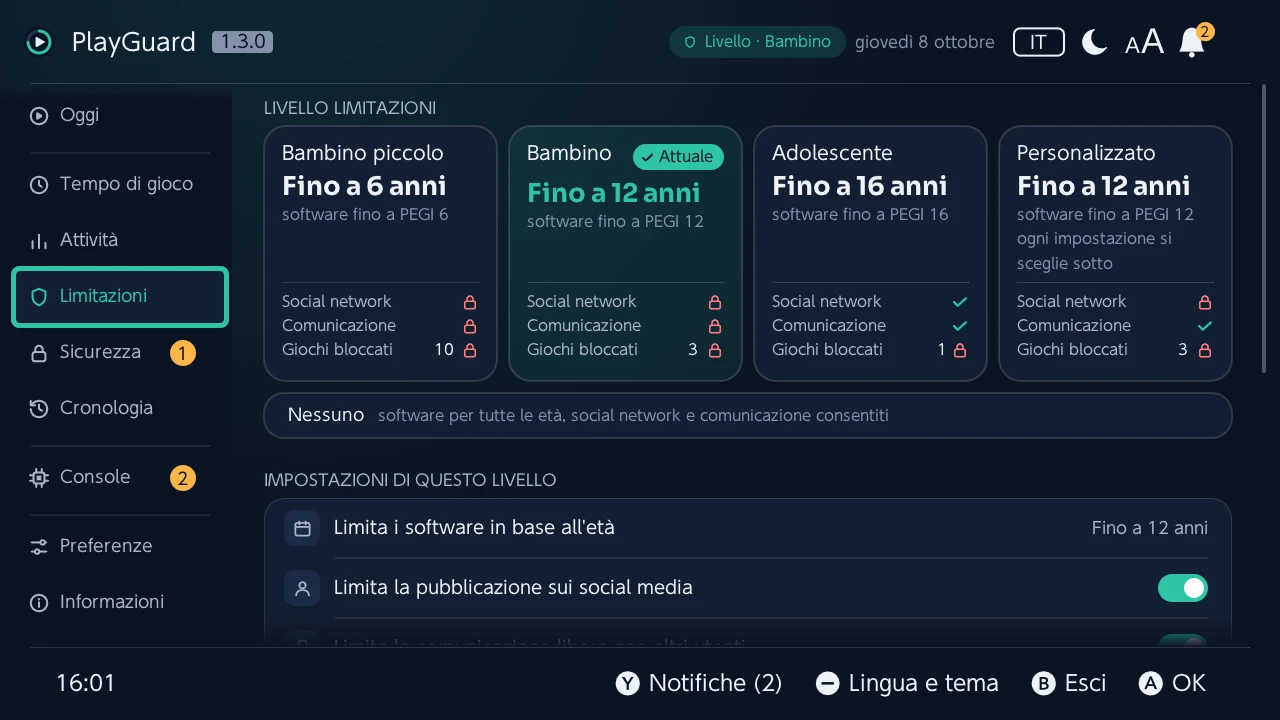 Limitazioni