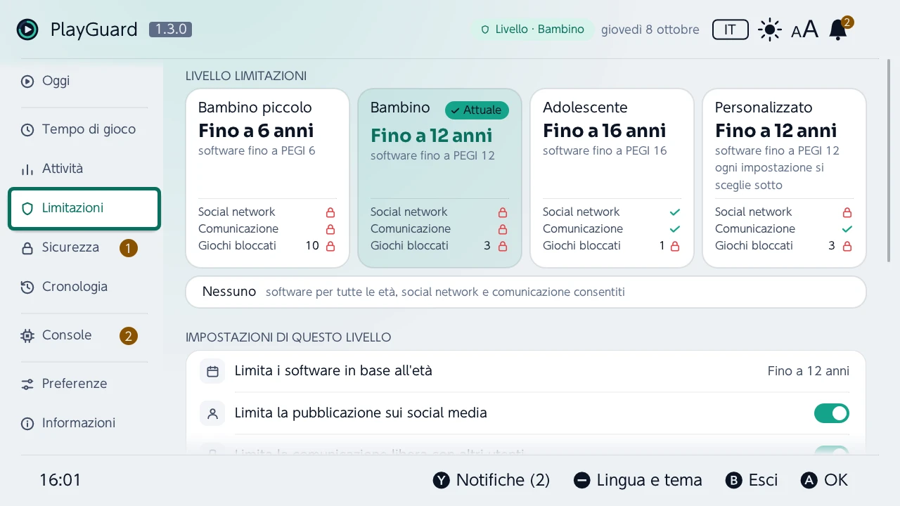 Limitazioni