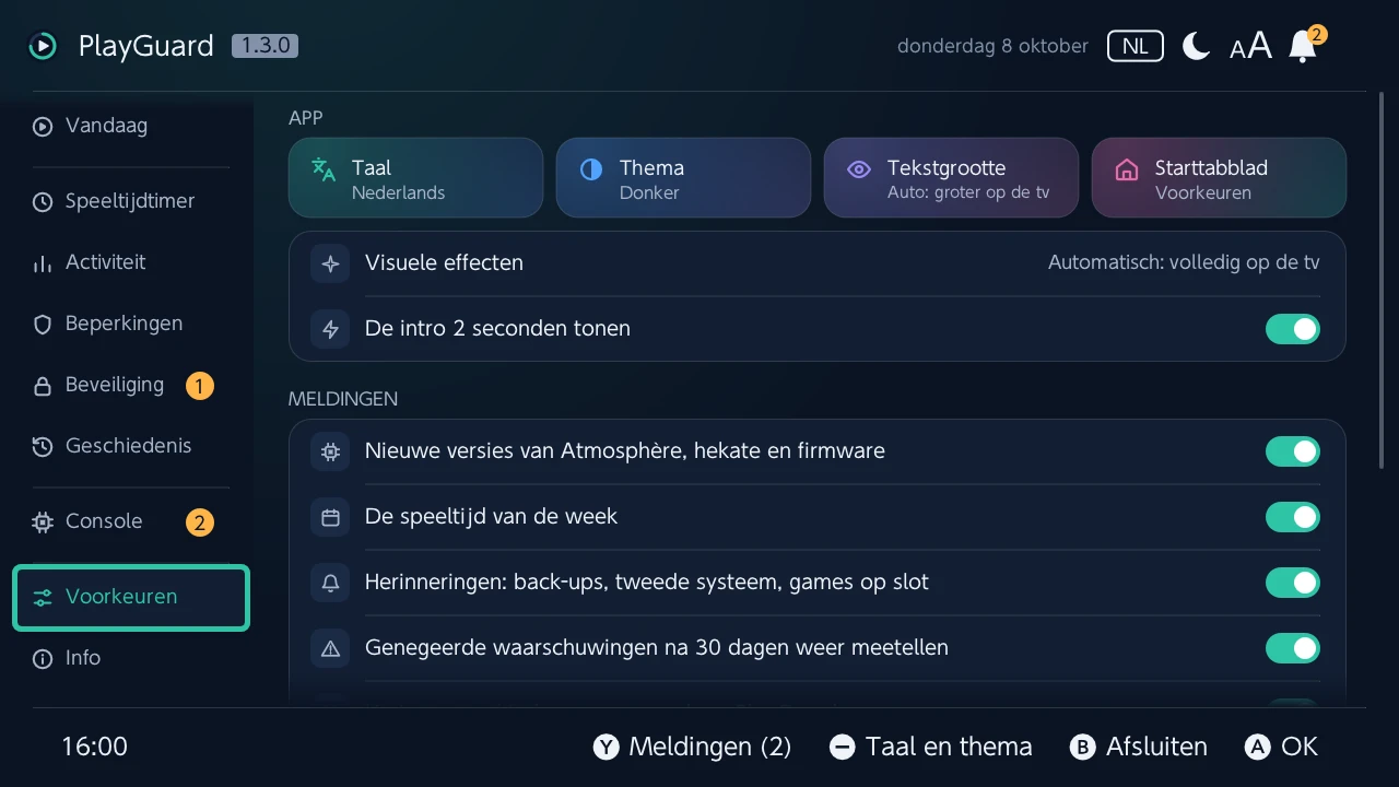Voorkeuren