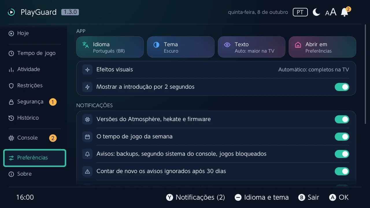 Preferências