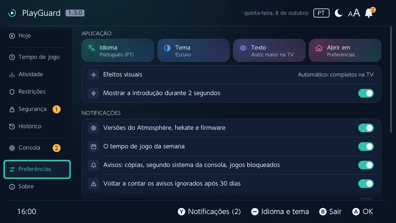Preferências